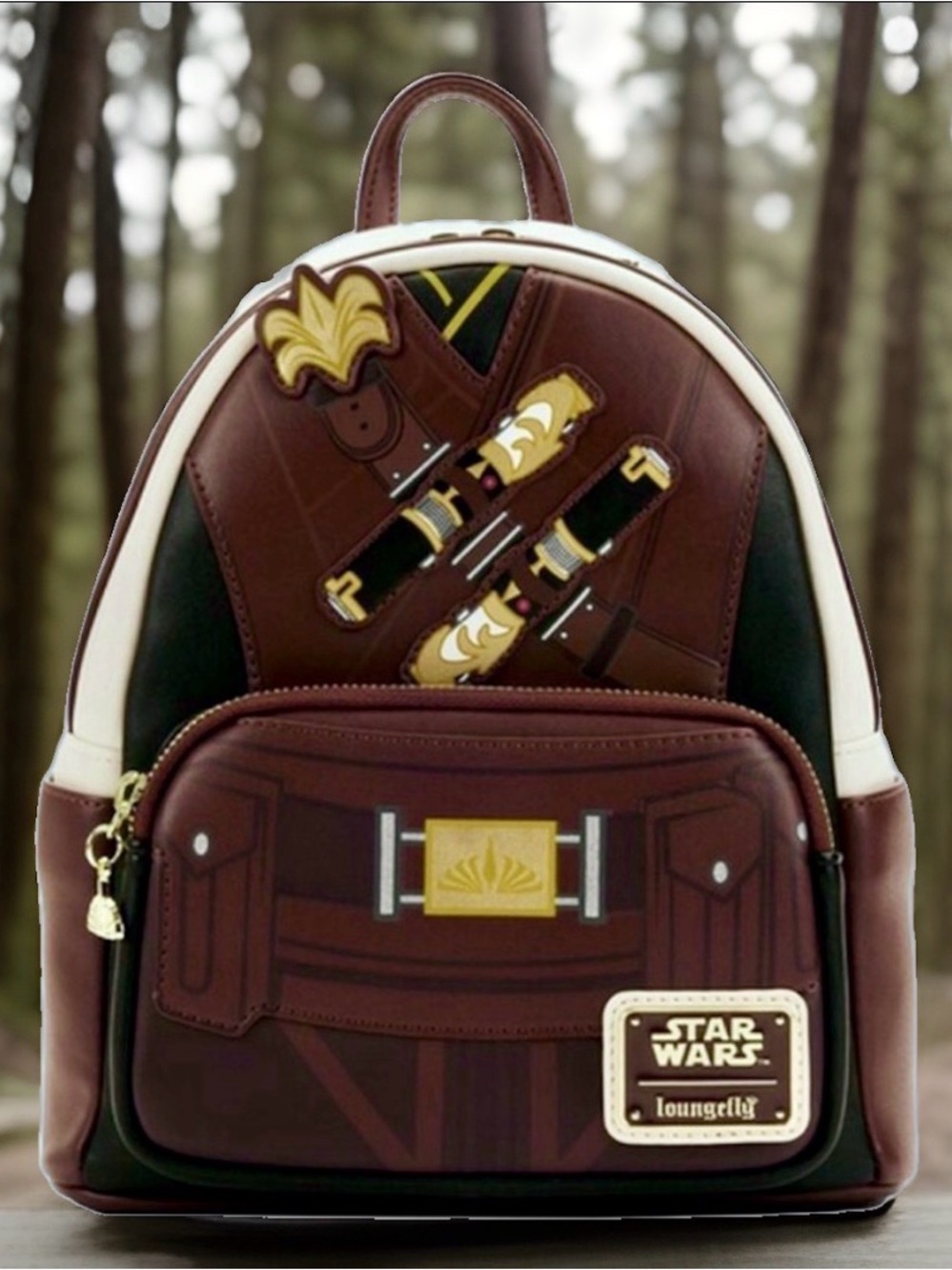 NEW Loungefly STAR WARS The High Republic Keeve Trennis Brown Mini Backpack